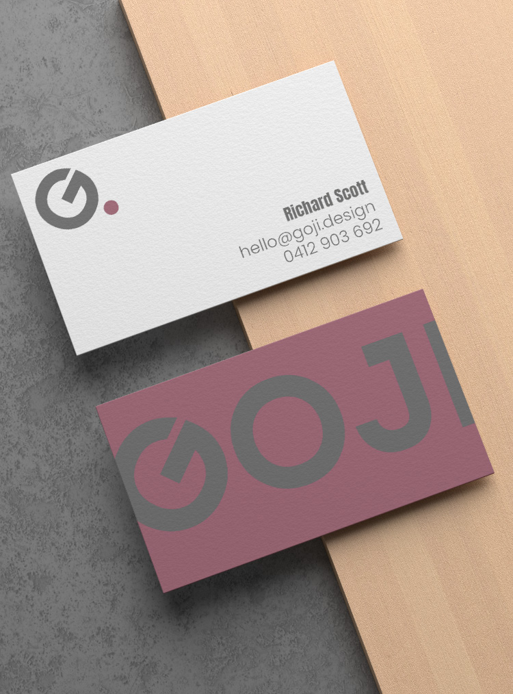 Business card design for footer
